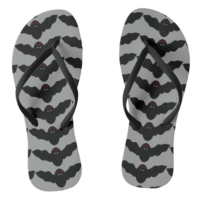 Creepy Halloween Vampire Bat Flip Flops (Fußbett)