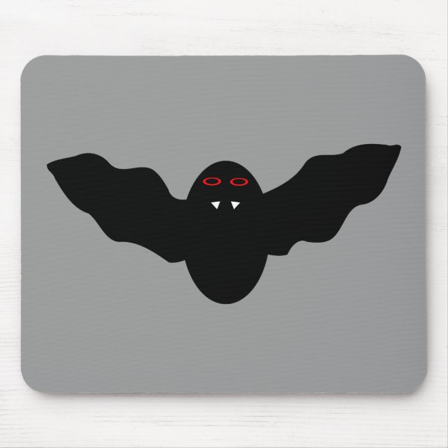 Creepy Halloween Vampire Bat Mousepad (Vorne)