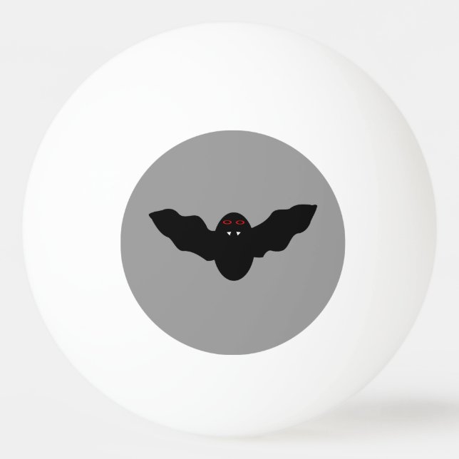 Creepy Halloween Vampire Bat Ping Pong Ball Tischtennisball (Vorderseite)