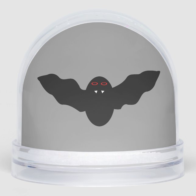 Creepy Halloween Vampire Bat Schneekugeln (Vorderseite)