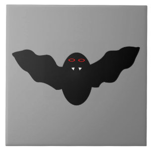 Creepy Halloween Vampire Bat Tile Fliese
