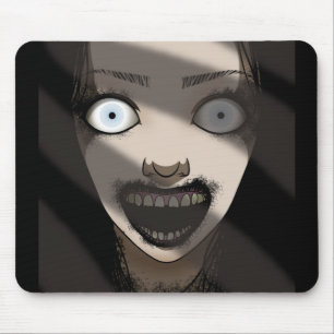 Creepy Haunting Ghost Lady Mousepad