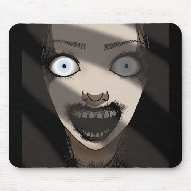 Creepy Haunting Ghost Lady Mousepad (Vorne)