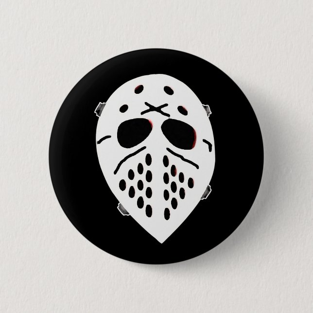 Creepy Hockey Mask Products Button (Vorderseite)