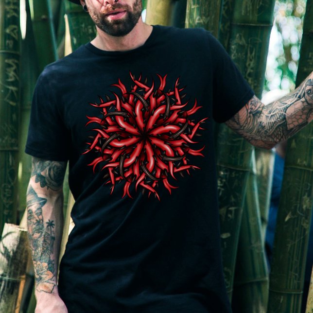Creepy Horror Demon Tentacles Dunkle Kunst T-Shirt (Von Creator hochgeladen)