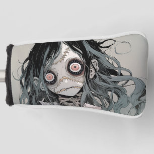 Creepy Horror Doll Aesthetic Anime Girl Golf Headcover