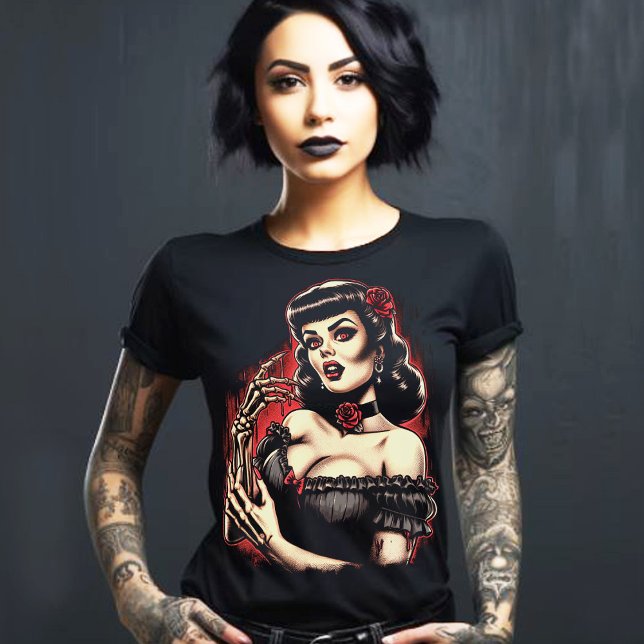 Creepy Horror Girl T-Shirt (Von Creator hochgeladen)