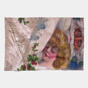 Creepy hübsches Frauen-Weihnachten Weihnachtsmann Küchentuch