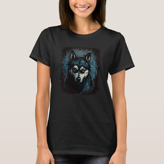 Creepy Husky T-Shirt (Vorderseite)