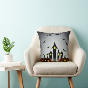 Creepy Jack o' Lantern Halloween Dekoration Kissen
