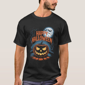 Creepy Jack O Lantern Halloween T-Shirt