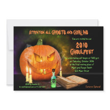 Creepy Jack O'Lantern Halloween-Party Einladung
