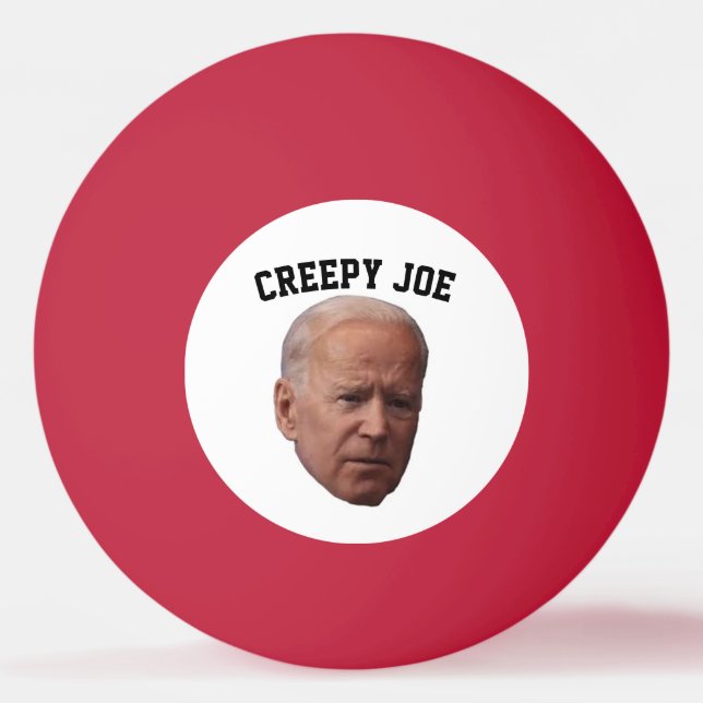 CREEPY JOE BIDEN PING PONG BALLS TISCHTENNISBALL (Vorderseite)