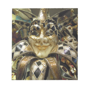 Creepy-Karneval-Maske Notizblock