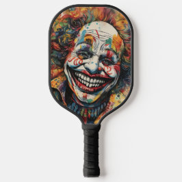 Creepy Lächeln Clown Pickleball Schläger