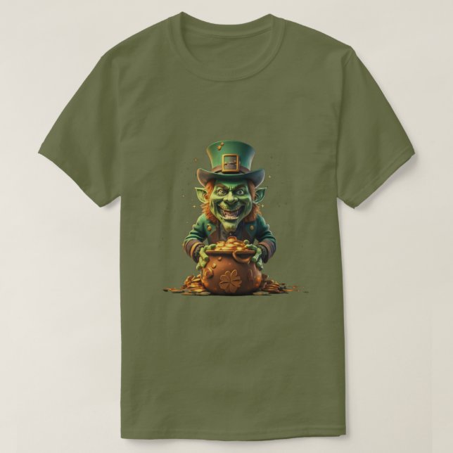 Creepy Leprechaun T-Shirt (Design vorne)
