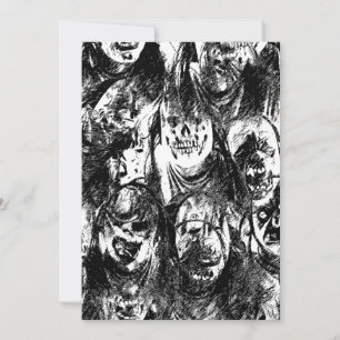 Creepy Masks Einladung