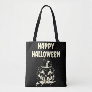 Creepy Melting Pumpkin Happy Hallowen Tasche