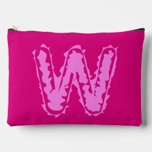 Creepy Monogram Pink auf Pink Zubehörtasche