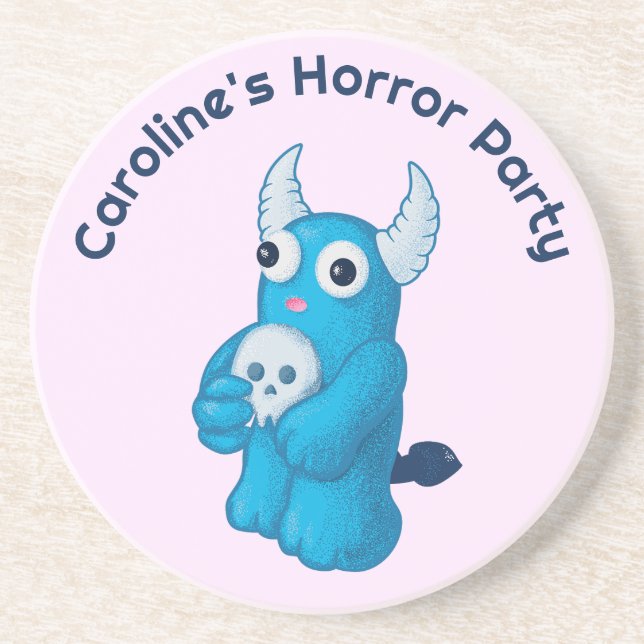 Creepy Niedlich Demon Kawaii Pastel Goth Kids Horr Getränkeuntersetzer (Vorne)