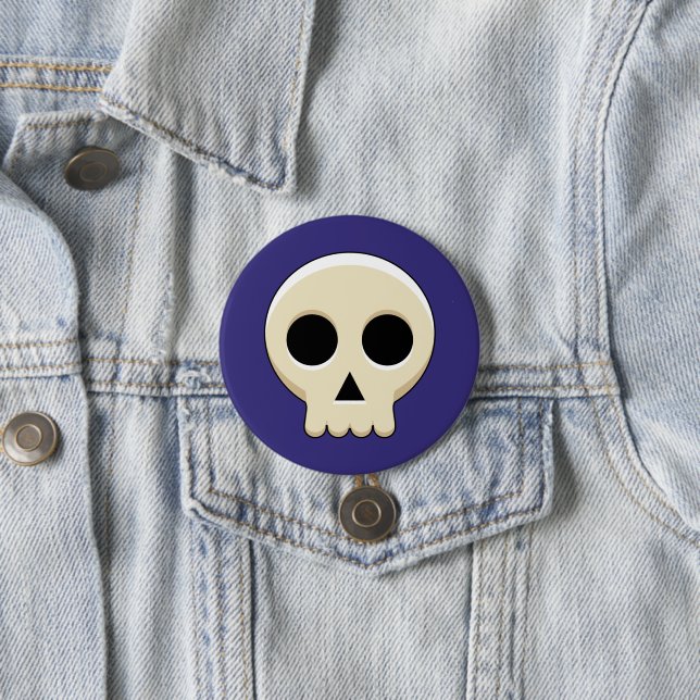Creepy Niedlich Kawaii Goth Skull Button (Beispiel)