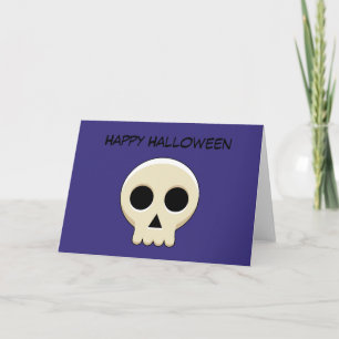 Creepy Niedlich Kawaii Goth Skull Text hinzufüge Karte