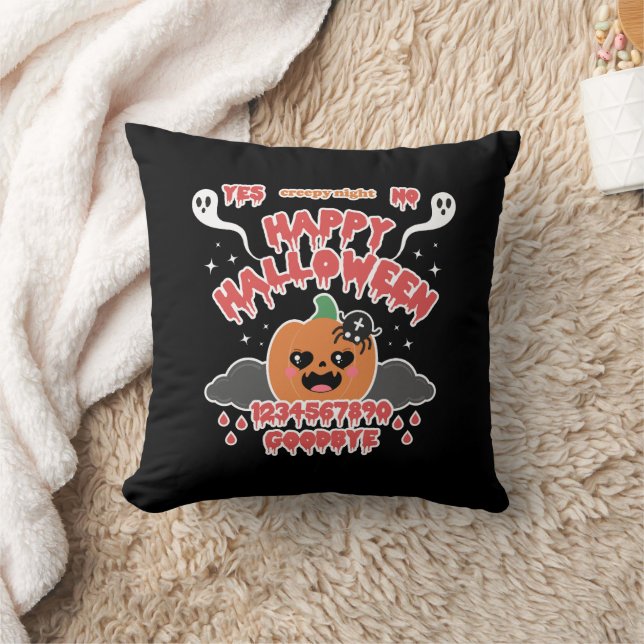 Creepy Niedlich Kawaii Halloween Ghost Board Kissen (Decke)
