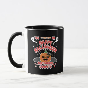 Creepy Niedlich Kawaii Halloween Ghost Board Tasse
