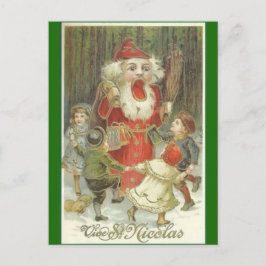 Creepy Nutcracker Postcard Feiertagspostkarte