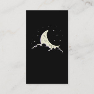 Creepy Pastel Goth Moon Wiccan Visitenkarte