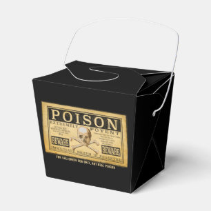 Creepy "POISON" Halloween Favor Box Geschenkschachtel
