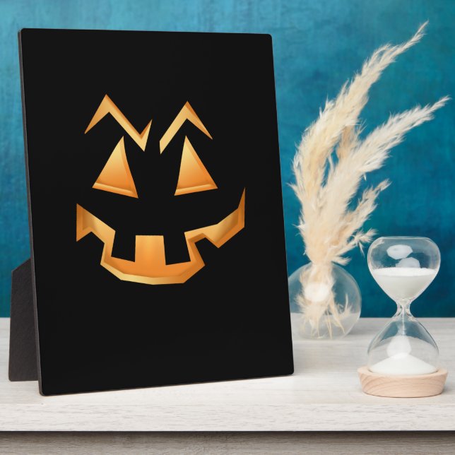 Creepy Pumpkin Halloween Fotoplatte (Seite)
