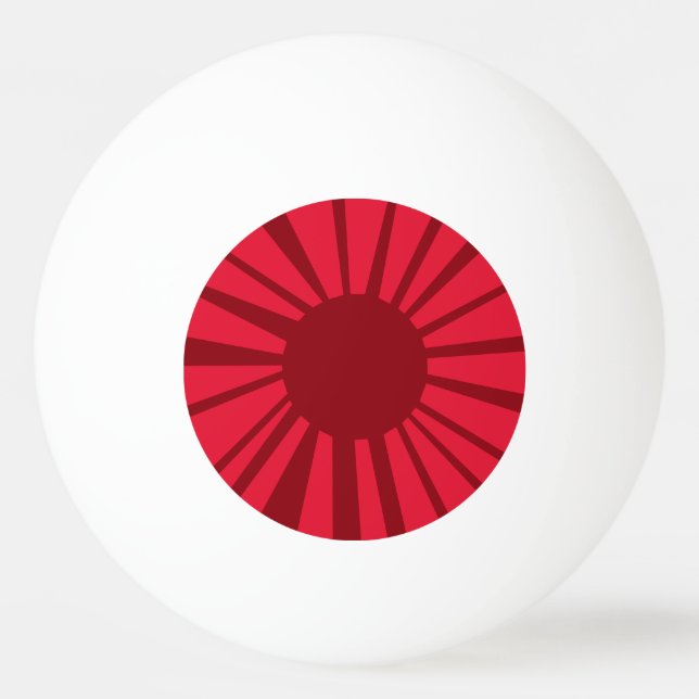 Creepy Red "Eyeball" Tischtennisball (Vorderseite)