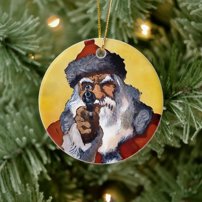 Creepy Santa Keramik Ornament (Baum)