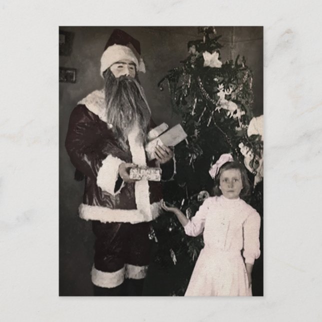 Creepy Santa Postcard Postkarte (Vorderseite)