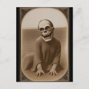 Creepy seltsame Bizarre Monster Halloween Postkart Postkarte