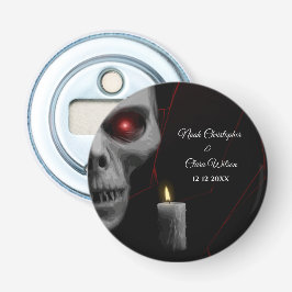 Creepy Skull Candle Gothic Spider - Dunkle Moody Flaschenöffner
