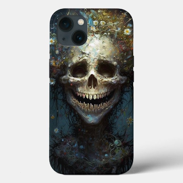 Creepy Skull Gothic Dark Fantasy Art Case-Mate iPh iPhone Hülle (Rückseite)