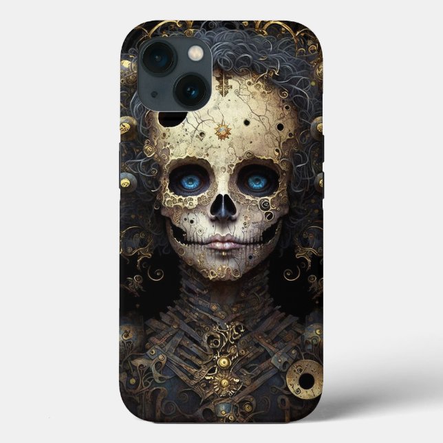 Creepy Skull Gothic Dark Fantasy Art Case-Mate iPhone Hülle (Rückseite)