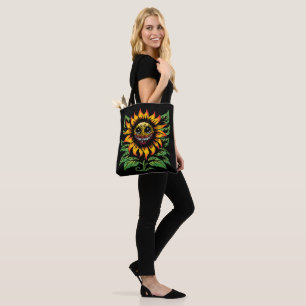 Creepy Sonnenblume Tasche
