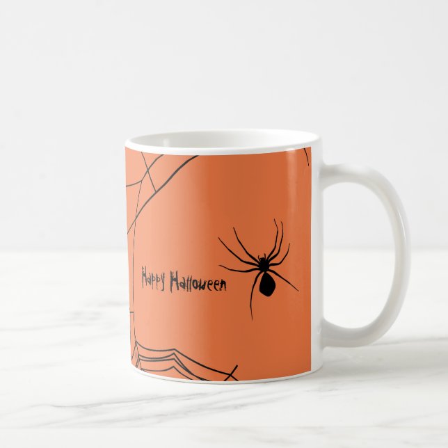 Creepy Spiderweb Kaffeetasse (Rechts)