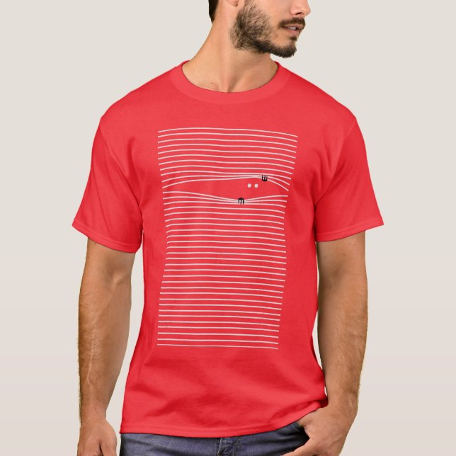 Creepy Spooky Blinds Man Im Watching You Halloween T-Shirt (Vorderseite)