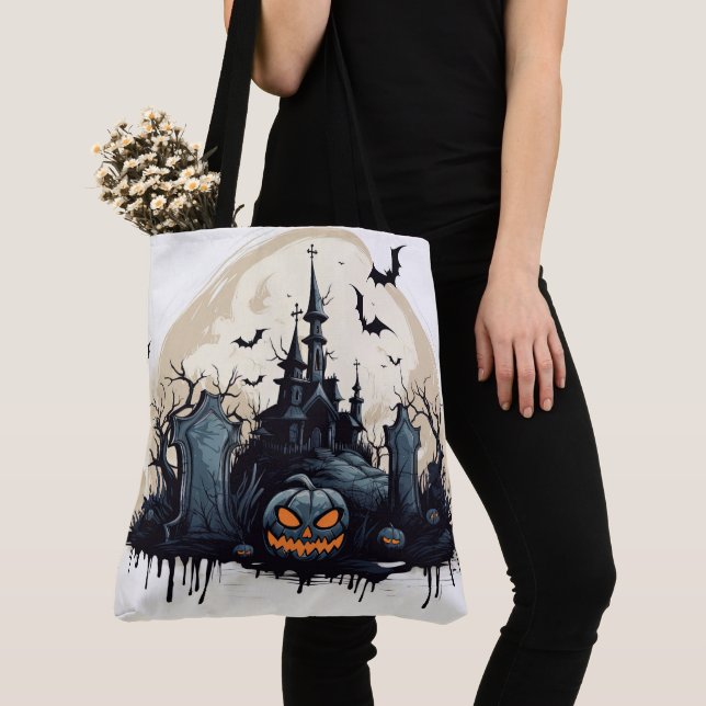 Creepy Spuk House and Graveyard Tasche (Von Nahem)