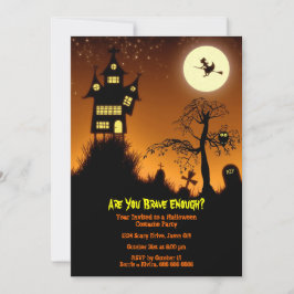 Creepy Spuk House Halloween-Party Einladung