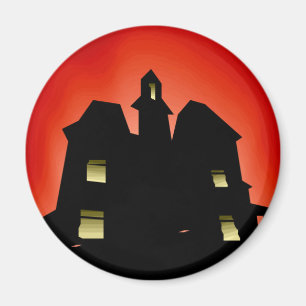 Creepy Spuk House Magnet