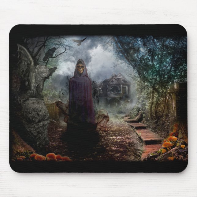 Creepy Spuk House und sein Ghost Owner - Macabre Mousepad (Vorne)