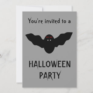 Creepy Vampire Bat Halloween-Party individuell anp Einladung