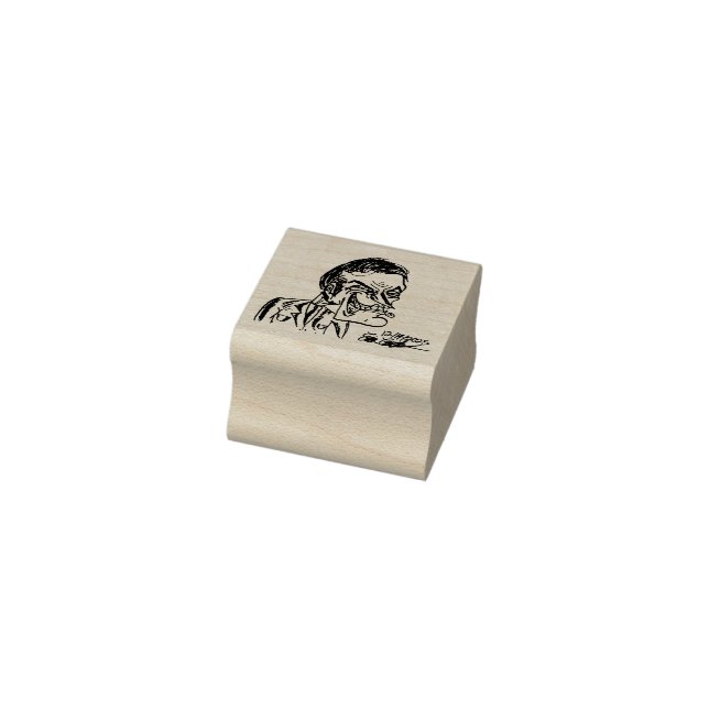 creepy villain cartoon gummistempel (Stempel)