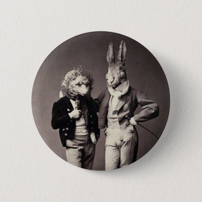 Creepy Vintage Kostüme Button (Vorderseite)
