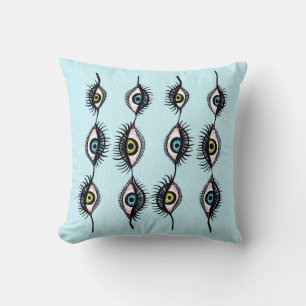 Creepy Weird Eye Garlands Coole surreale Kunst Kissen